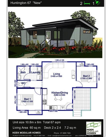 Hoek Modular Homes Recommended Home Designs Huntington 67 New